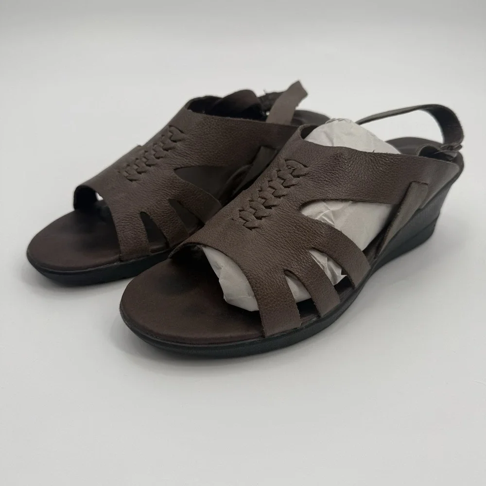 Keen Elizabeth Wedge Sandals Cascade Brown Women's‎ Size US 10
